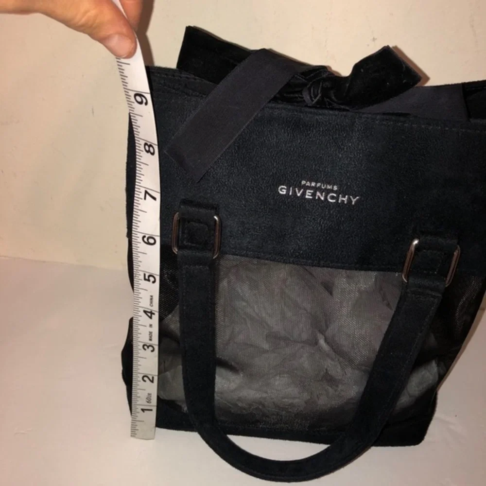 Givenchy black parfum tote cosmetic bag